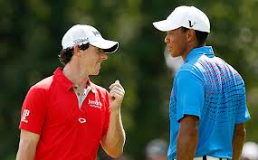 Pro Golfers Tiger and Rory