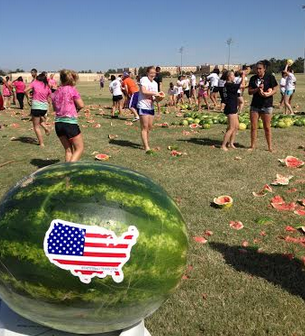 Watermelon Bust helps raise money for" Feeding America"