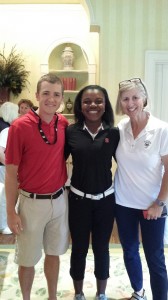 Golfers posing