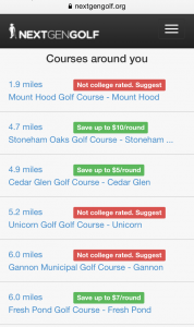 Nextgengolf partner courses