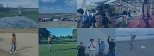 #ClubGolf Header with blue