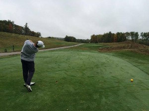 Non-varsity golf battled cold temperatures in the more Northern regions.