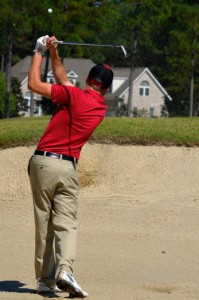 Sand golf shot