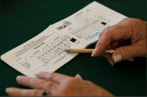 club golf academy signed Scorecard