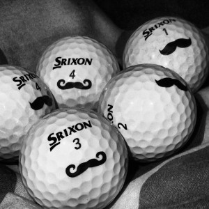 Srixon balls with mustache