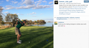 Towson Club Golf Instagram
