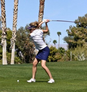 Female golfer