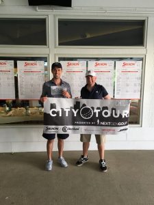 Chris Pulaf and Sean Flanagan Chicago City Tour Srixon Medalists