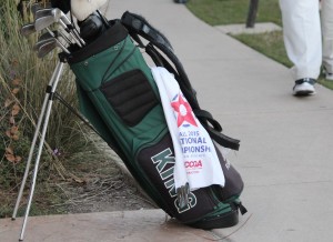 playkleen golf towel at nccga national championship