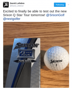 David Lefebre Srixon Tweet