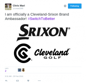 chris mari ucf college golf srixon ambassador