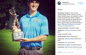 cody lysher michigan state college golf srixon ambassador