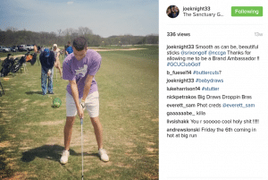 joe knight grand canyon college golf srixon ambassador