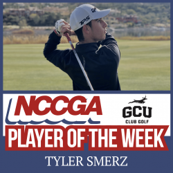 Tyler Smerz player of the week NCCGA